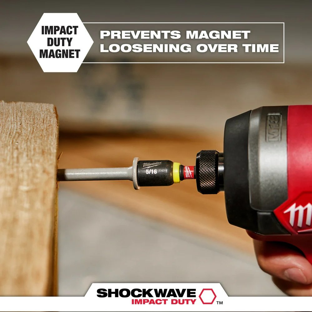 Milwaukee SHOCKWAVE Impact Duty 3/8" Magnetic Nut Driver 49-66-4706 - Image 6