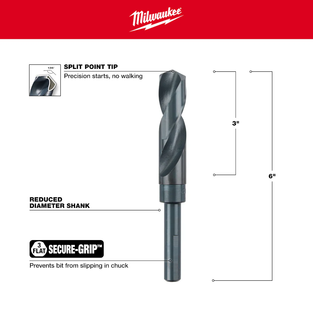 Milwaukee 13/16" Thunderbolt Silver & Deming Drill Bit 48-89-2748 - Image 4