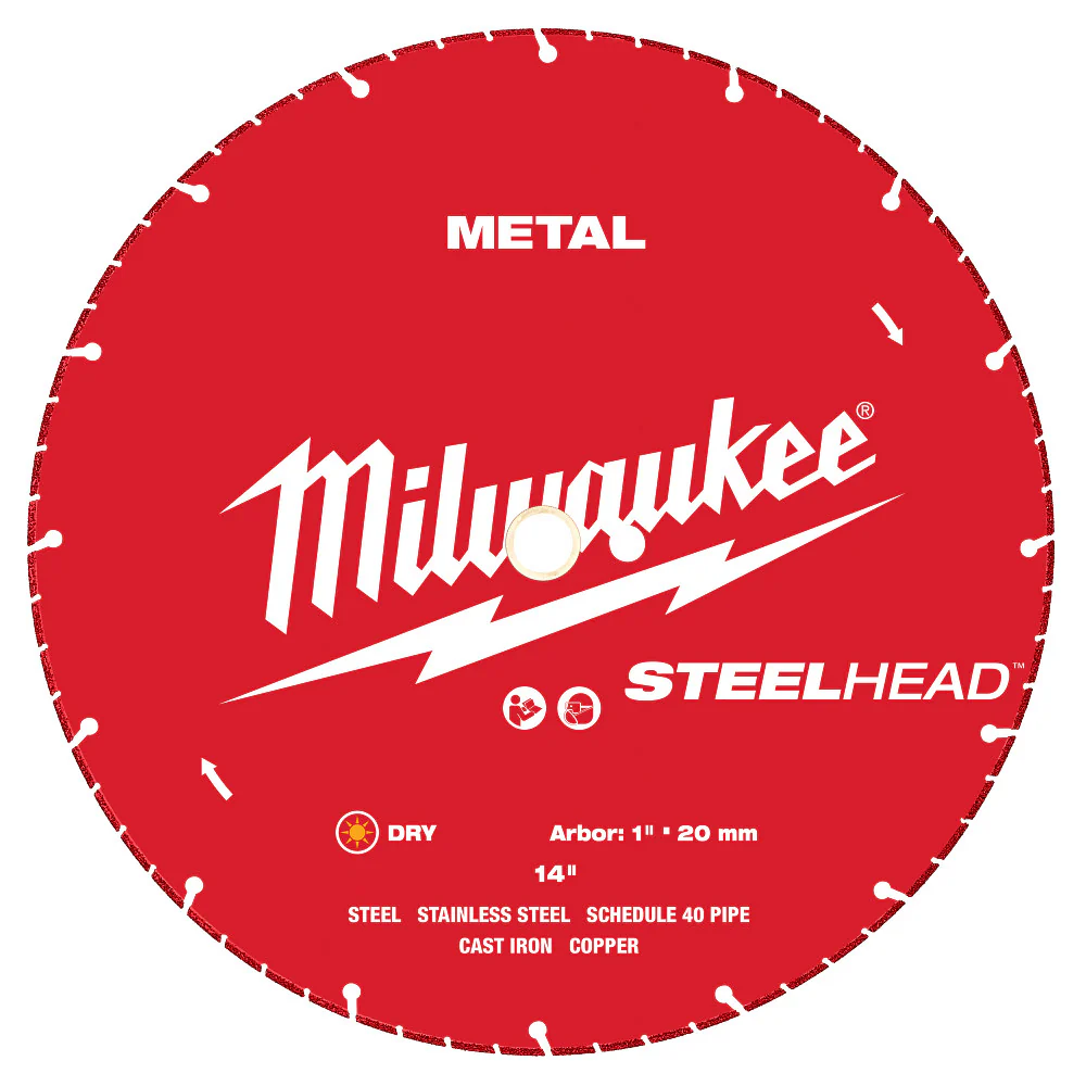 Milwaukee 14" STEELHEAD Metal Cutting Diamond Blade 49-93-7840 - Image 2
