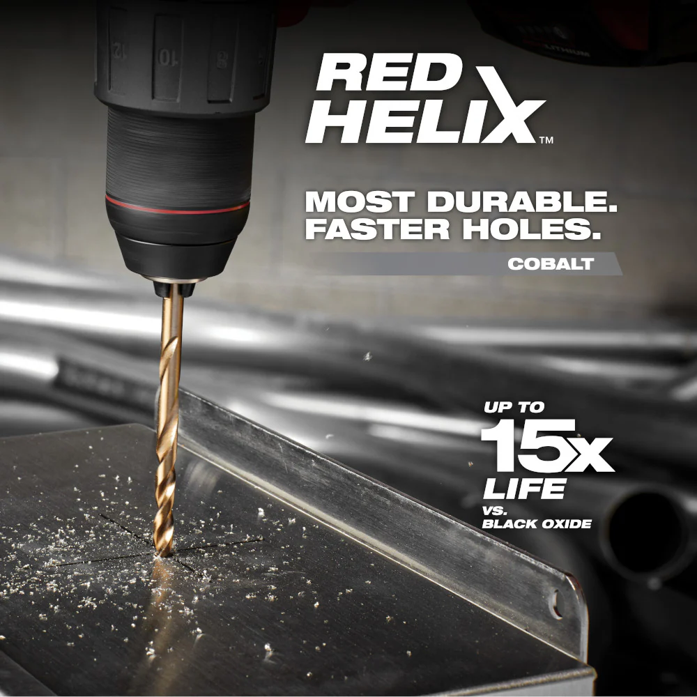 Milwaukee 15/32" Cobalt RED HELIX Drill Bit 48-89-2327 - Image 5