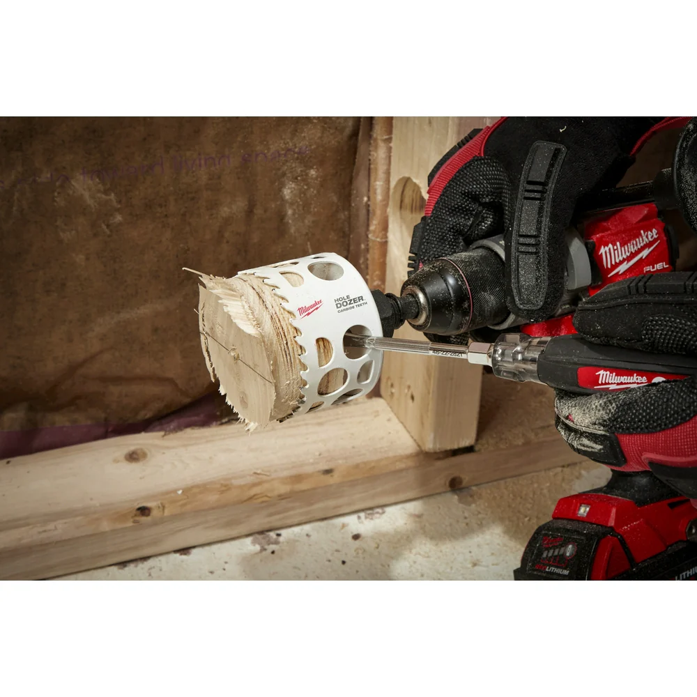 Milwaukee 2-9/16" HOLE DOZER™ with Carbide Teeth Hole Saw 49-56-0728 - Image 10