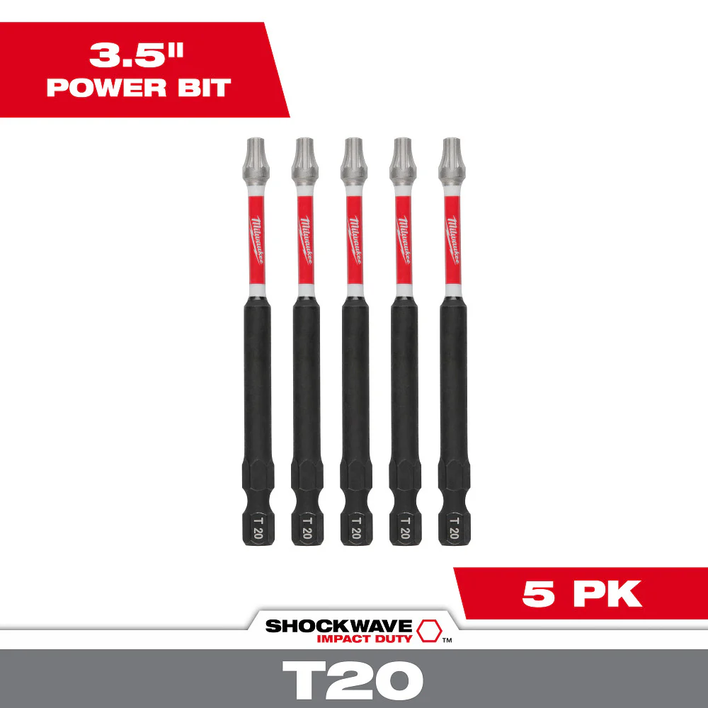 Milwaukee SHOCKWAVE Impact Duty Torx T20 3.5" Power Bit 48-32-4578 - Image 2