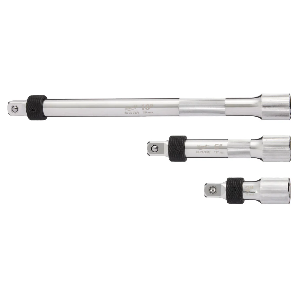 Milwaukee 3PC 1/2" Drive Locking Extension Set 48-22-9362 - Image 2