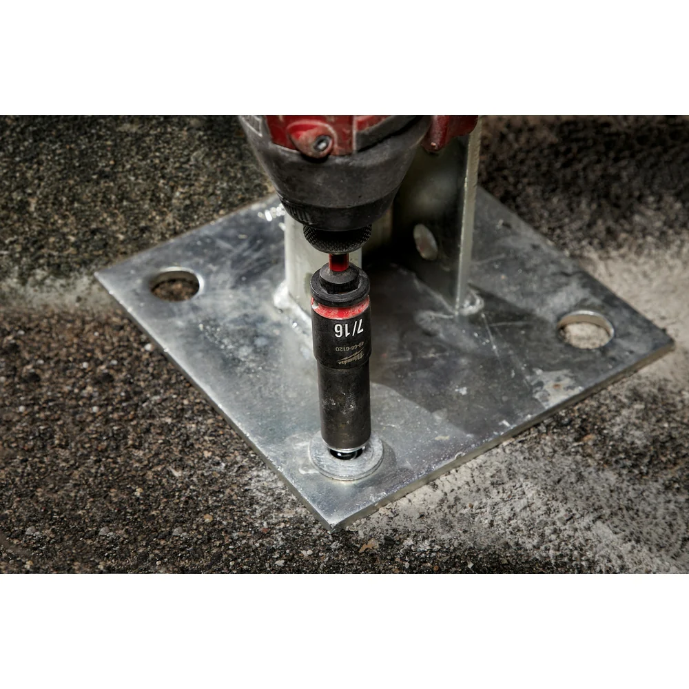 Milwaukee SHOCKWAVE Impact Duty 1/4" Hex to 1/2" Square Socket Adapter 48-32-5033 - Image 7