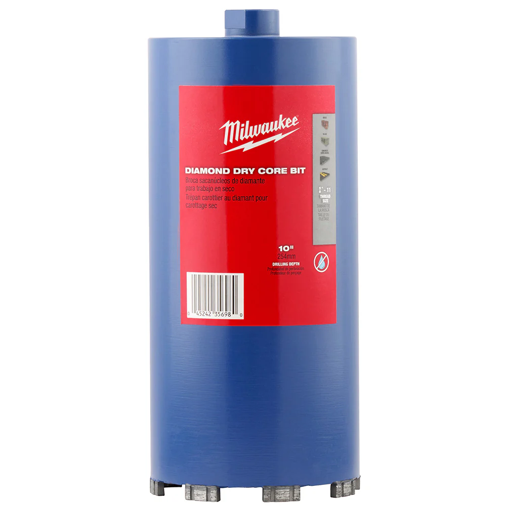 Milwaukee 1-1/2" Diamond Dry Core Bit 48-17-0045 - Image 2