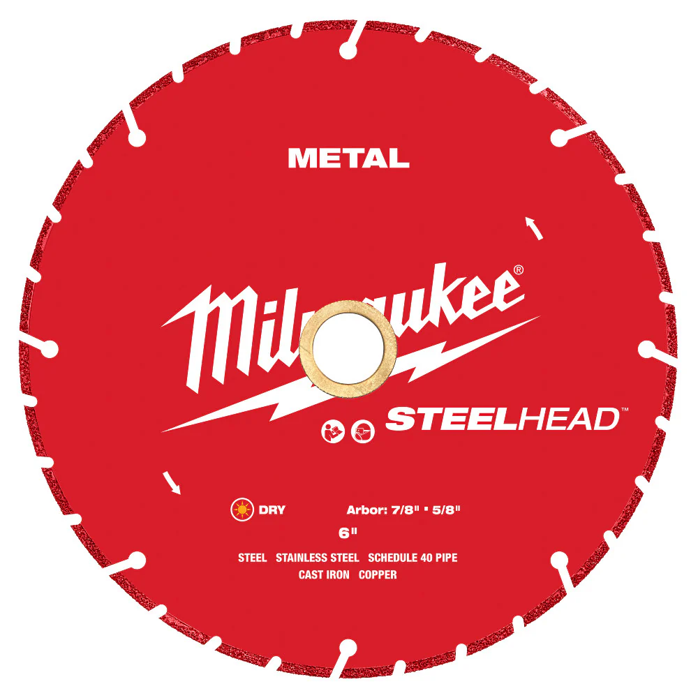 Milwaukee 6" STEELHEAD Metal Cutting Diamond Blade 49-93-7815 - Image 2