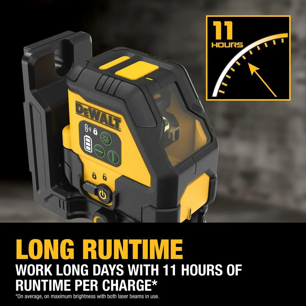 DEWALT DCLE14201RB USB Rechargeable Red Cross Line Laser Base Kit - Image 7