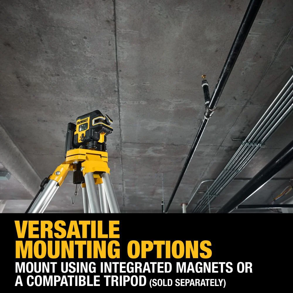 DEWALT USB Rechargeable Green 5-Spot & Cross Line Laser Base Kit DCLE14251GB - Image 8