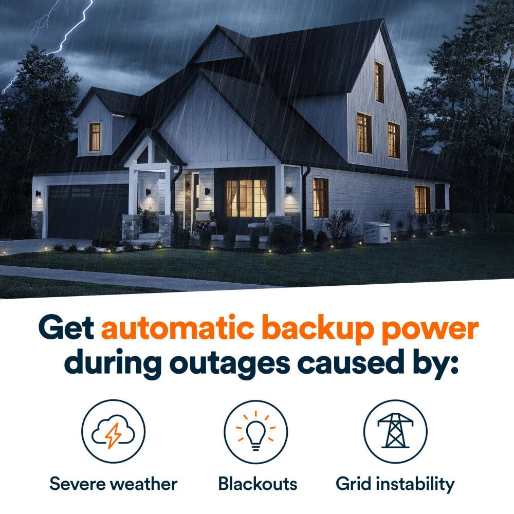 Generac Next Generation 10000 Watt 10kW Dual Fuel 50 State Air Cooled Home Standby Generator 7257 - Image 9