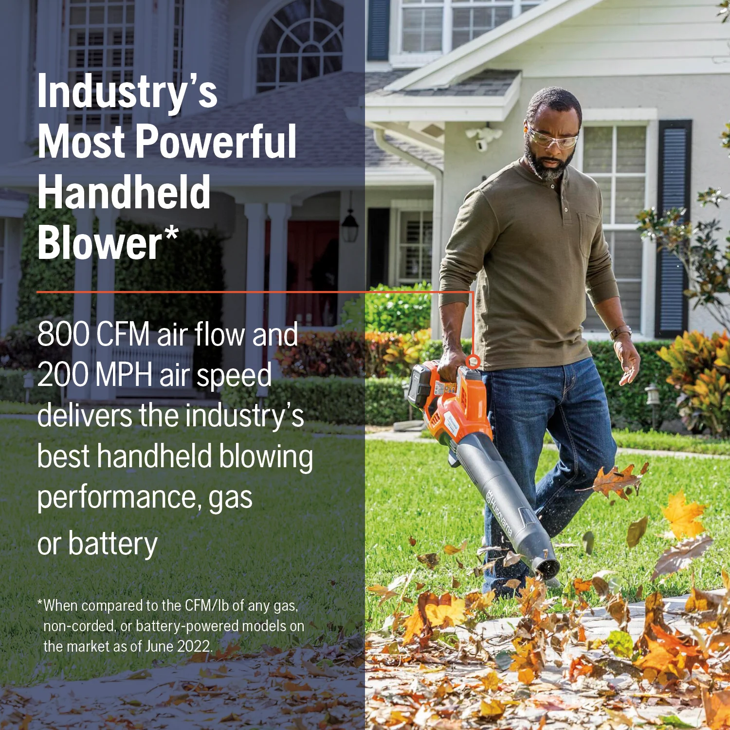 HUSQVARNA 350iB Leaf Blaster Battery Leaf Blower Kit - Image 3