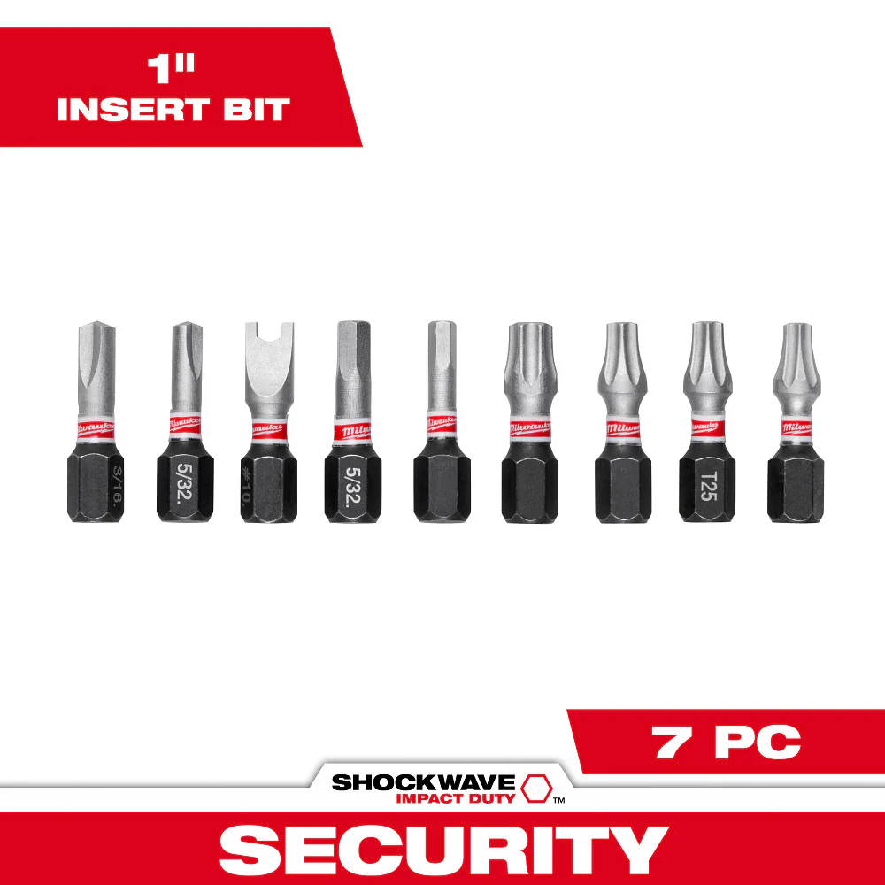 Milwaukee SHOCKWAVE Impact Duty 9-Piece Security Insert Bit Set 48-32-4620 - Image 2