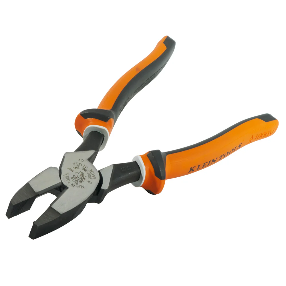 KLEIN TOOLS 9" Heavy-Duty Insulated New England Nose Side Cutting Pliers - Image 2