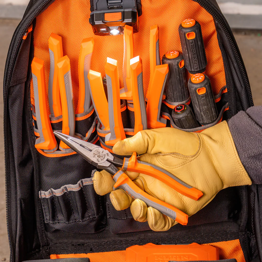KLEIN TOOLS 8" Insulated Long Nose Side Cutting Pliers - Image 5