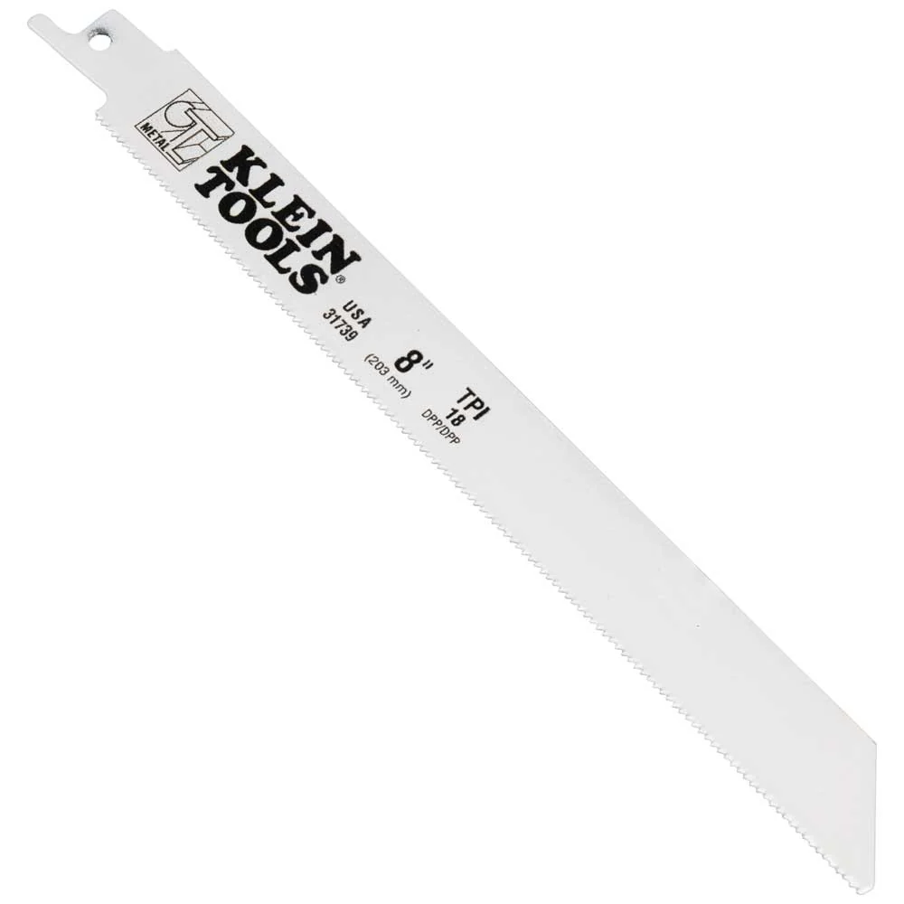 KLEIN TOOLS 8" 18 TPI Reciprocating Saw Blades (5 PACK) - Image 4