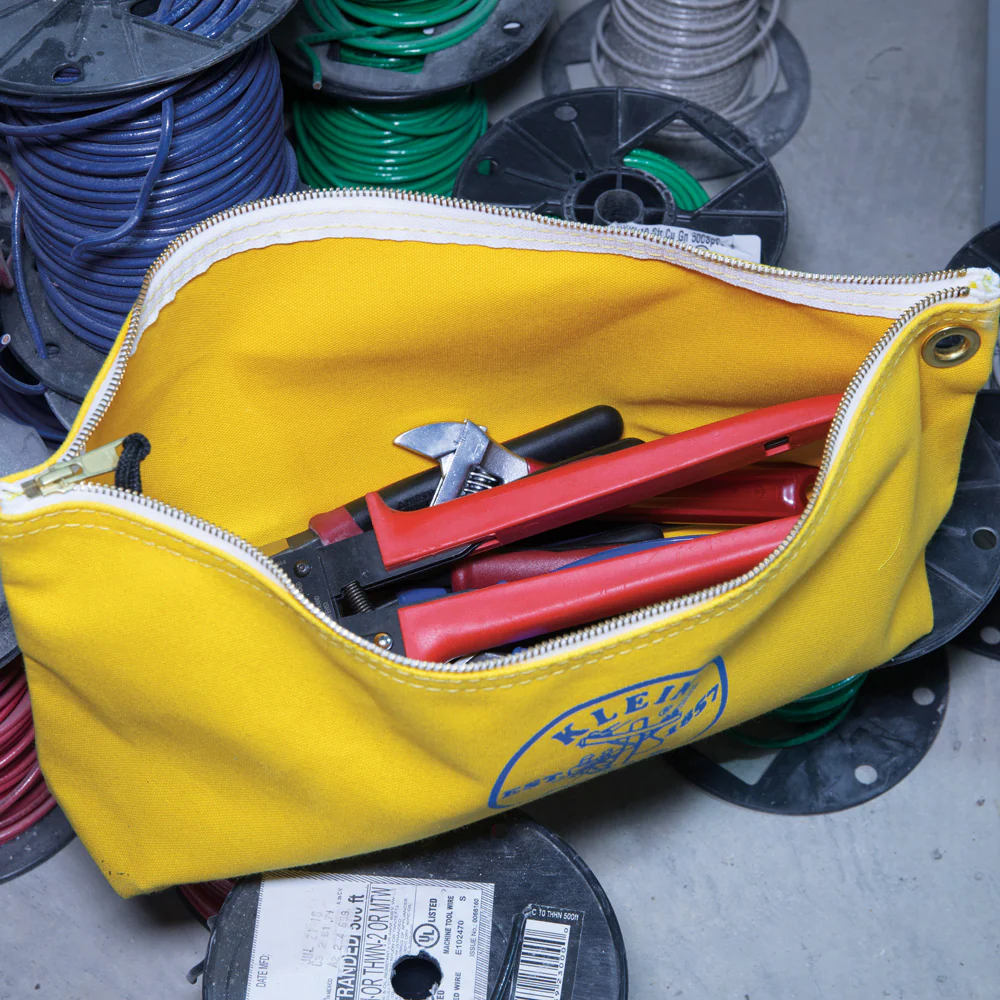 KLEIN TOOLS 10" Canvas Zipper Bag Tool Pouch - Image 12