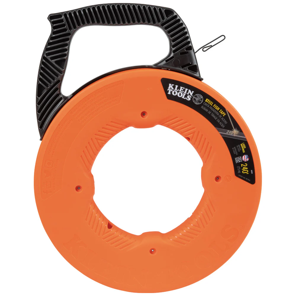 KLEIN TOOLS 1/8" X 240' Steel Fish Tape - Image 2
