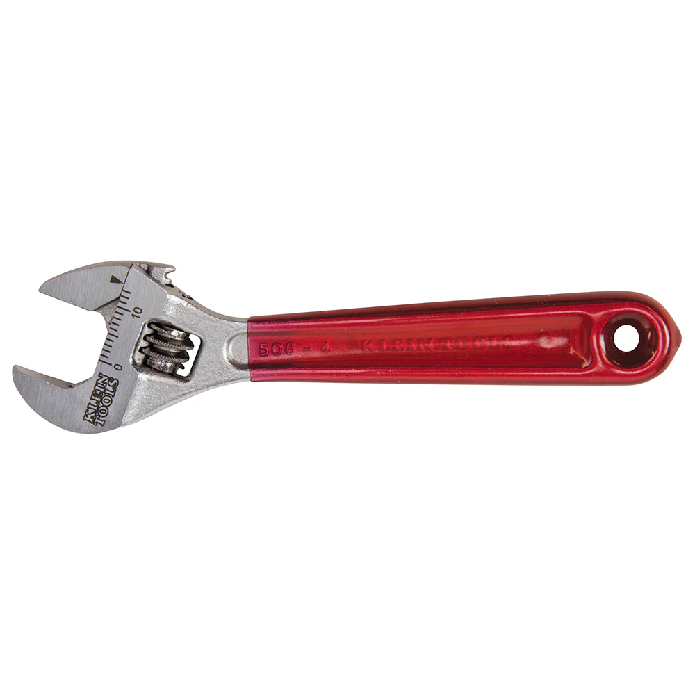 KLEIN TOOLS 4" Plastic Dipped Adjustable Wrench - Image 5