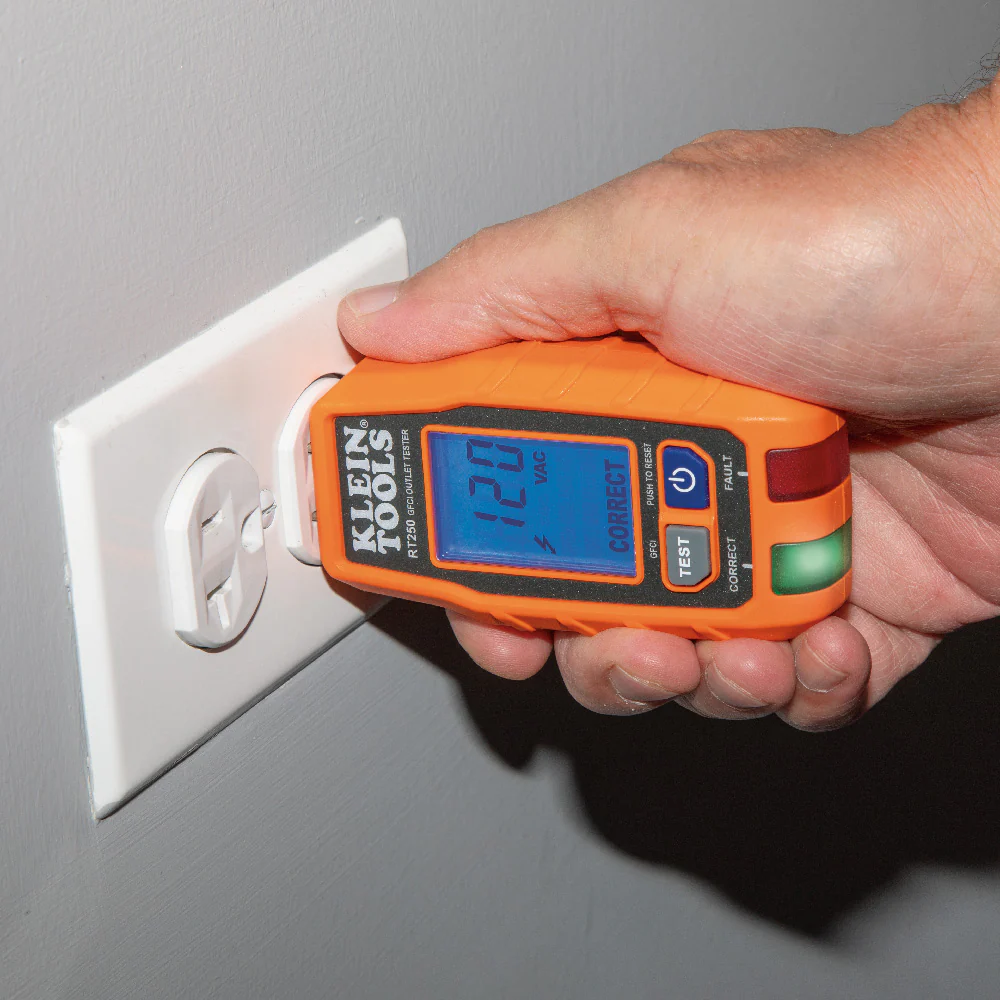 KLEIN TOOLS GFCI Receptacle Tester w/ LCD - Image 3