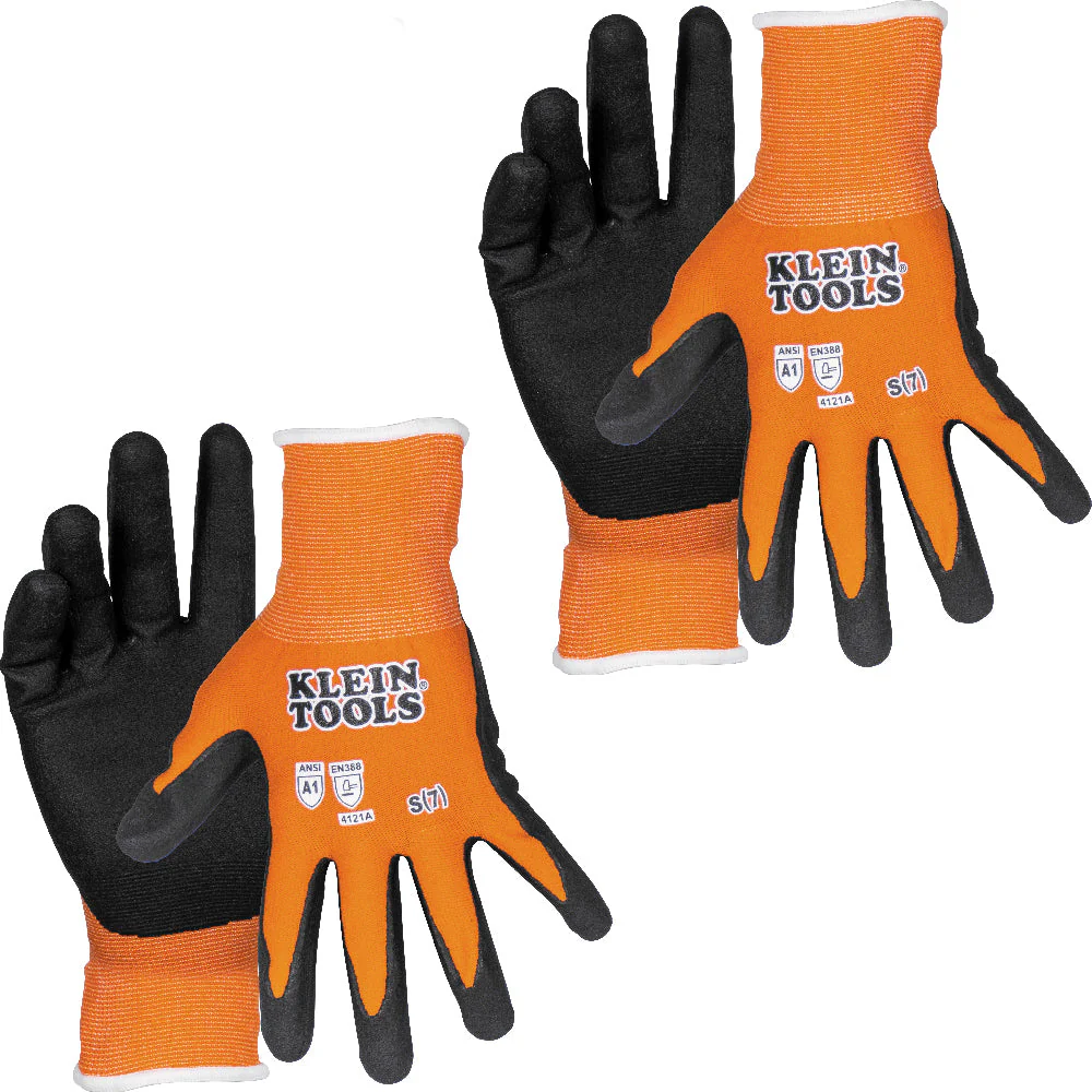 KLEIN TOOLS Touchscreen Cut Level A1 Knit Dipped Gloves (2 PAIR) - Image 10