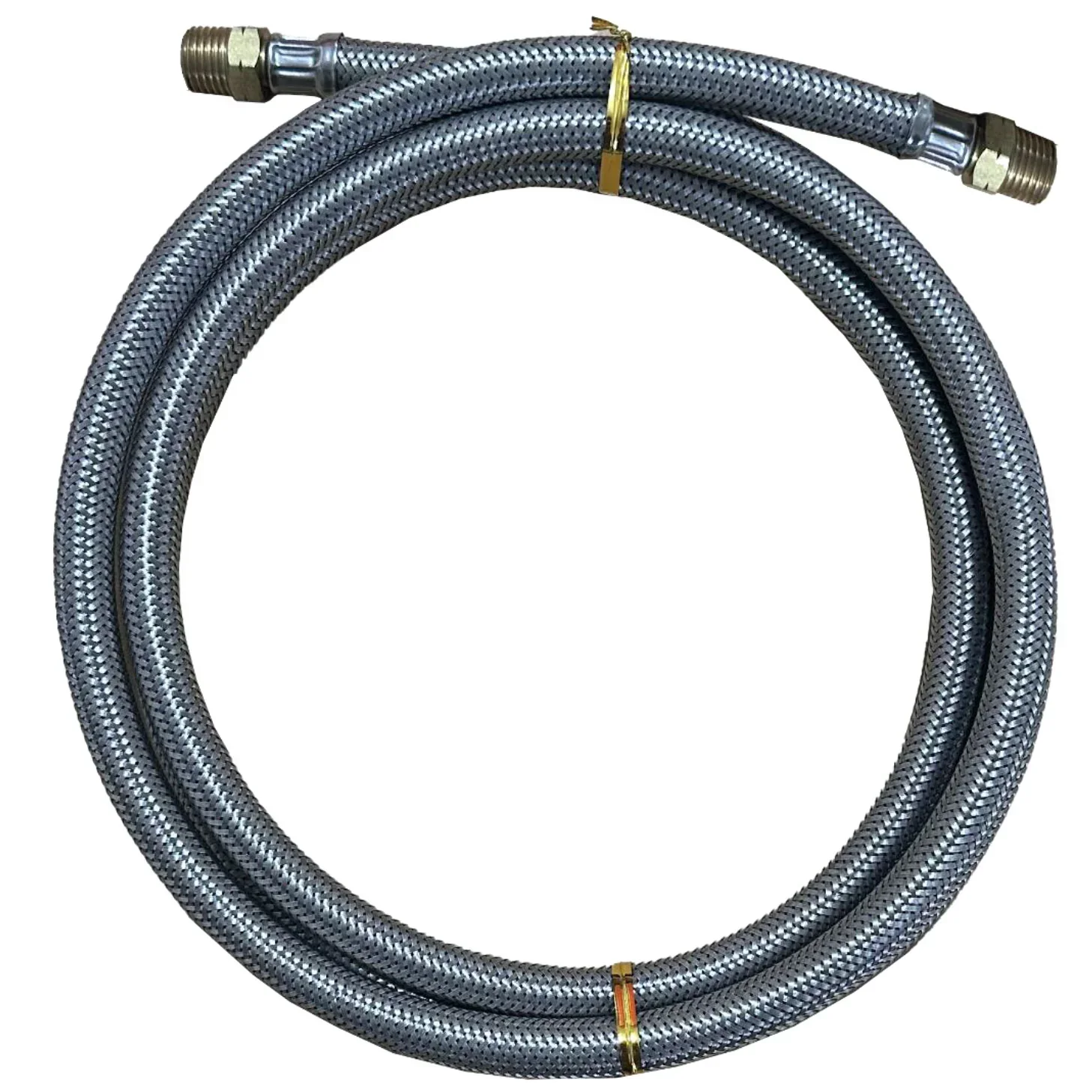 LOCKNLUBE LOCKNFLATE 3' Stainless Steel Braided Air Hose - Image 2