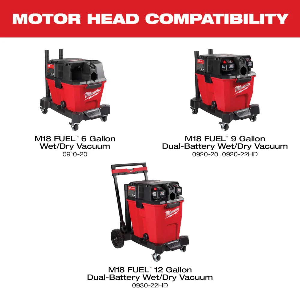 Milwaukee M18 FUEL Wet/Dry Vacuum Dual-Battery Motor Head M18 0921-20 - Image 4