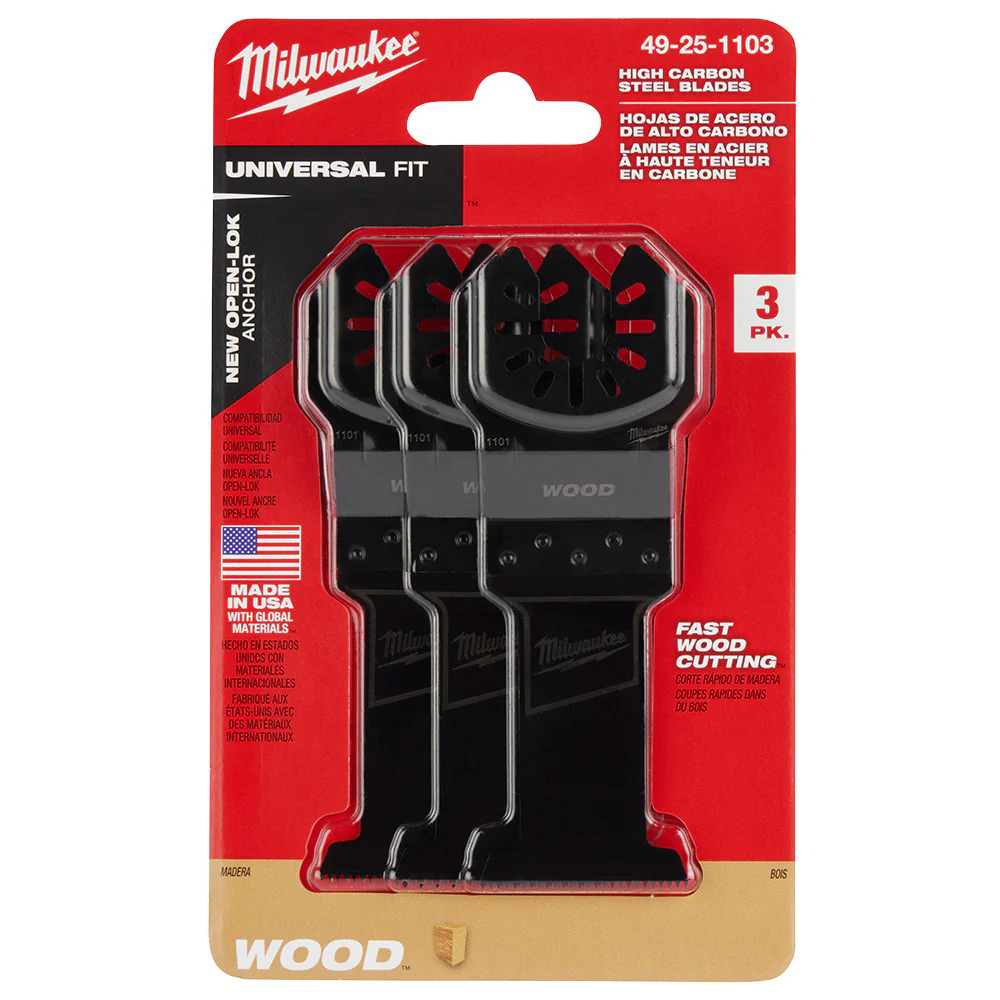 Milwaukee OPEN-LOK HCS Wood Oscillating Multi-Tool Blade 49-25-1101 - Image 20