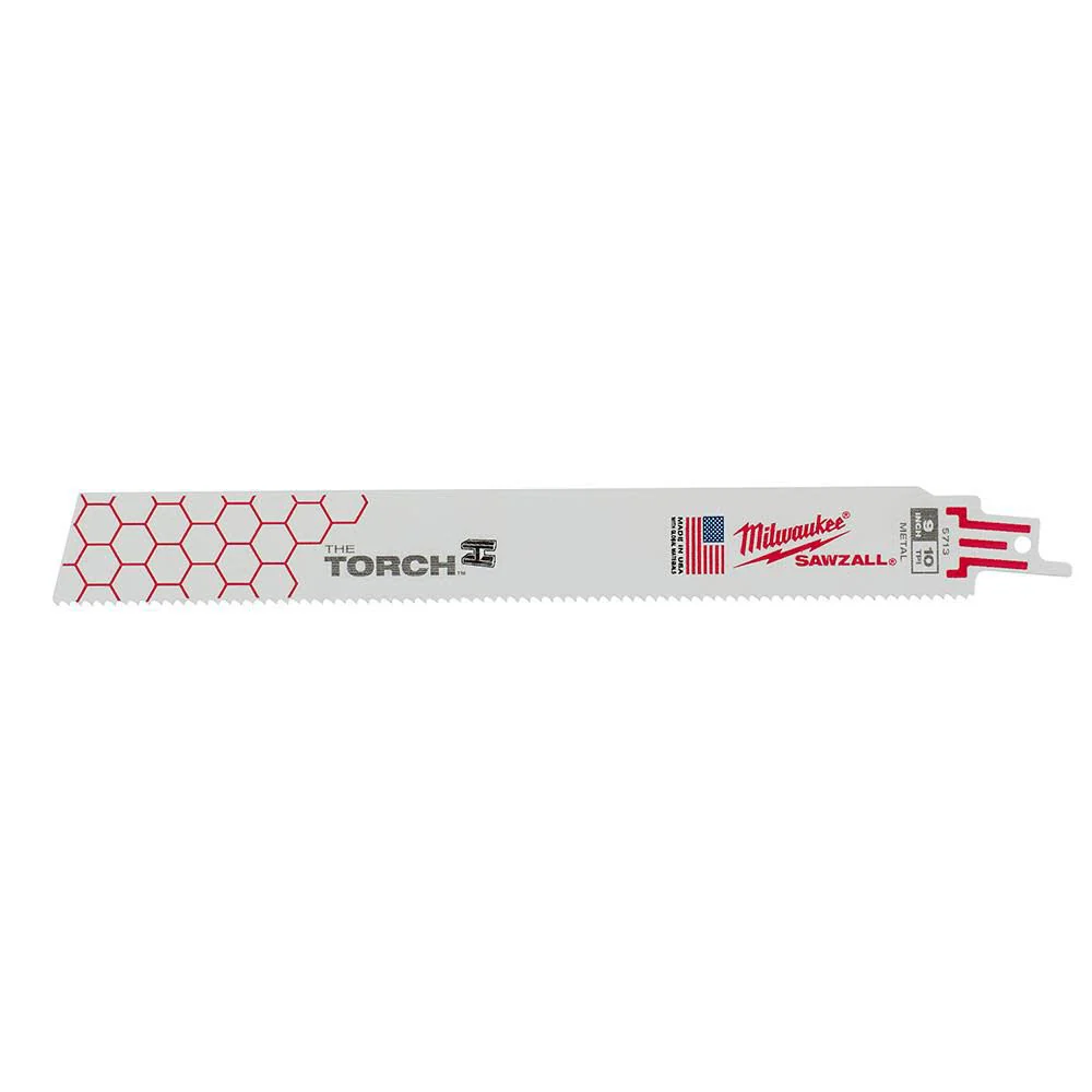 Milwaukee 9" 14 TPI The TORCH Metal-Cutting SAWZALL Blades 5-Pack 48-00-8712 - Image 15