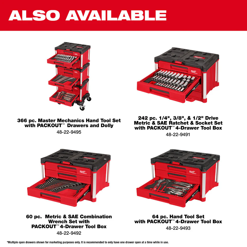 Milwaukee 15pc Metric Ratcheting Combination Wrench Set 48-22-0156 - Image 7