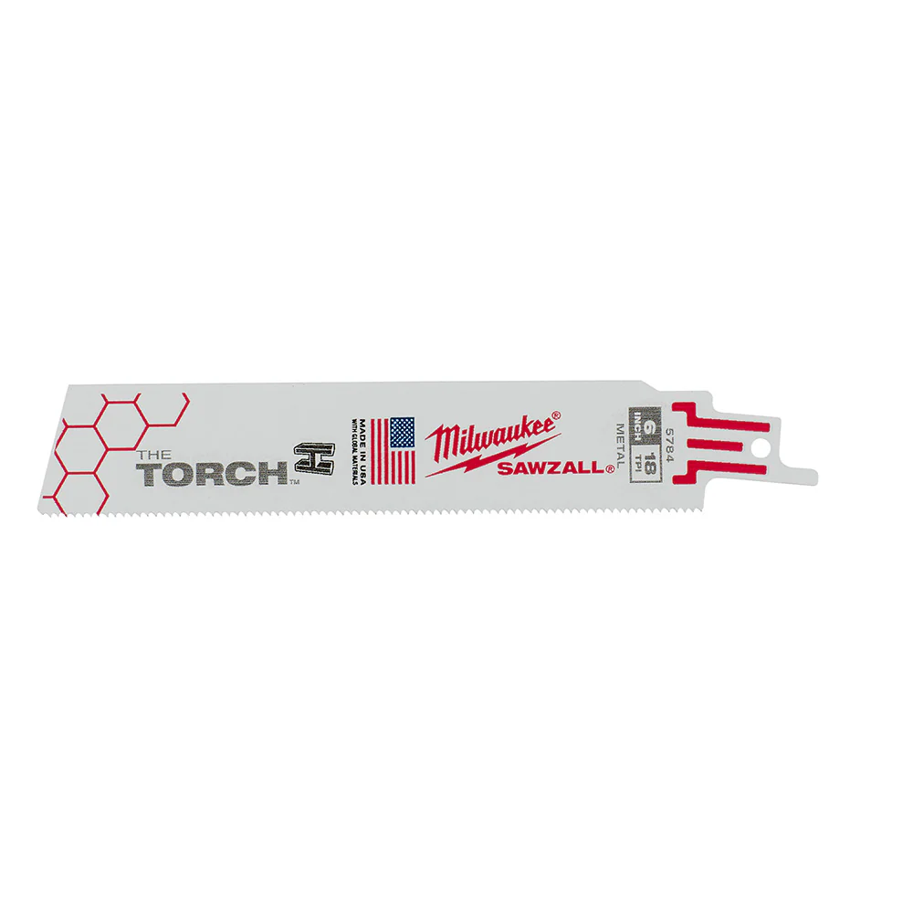 Milwaukee 6" 18 TPI THE TORCH™ SAWZALL® Blades (25 PK) 48-00-8784 - Image 2