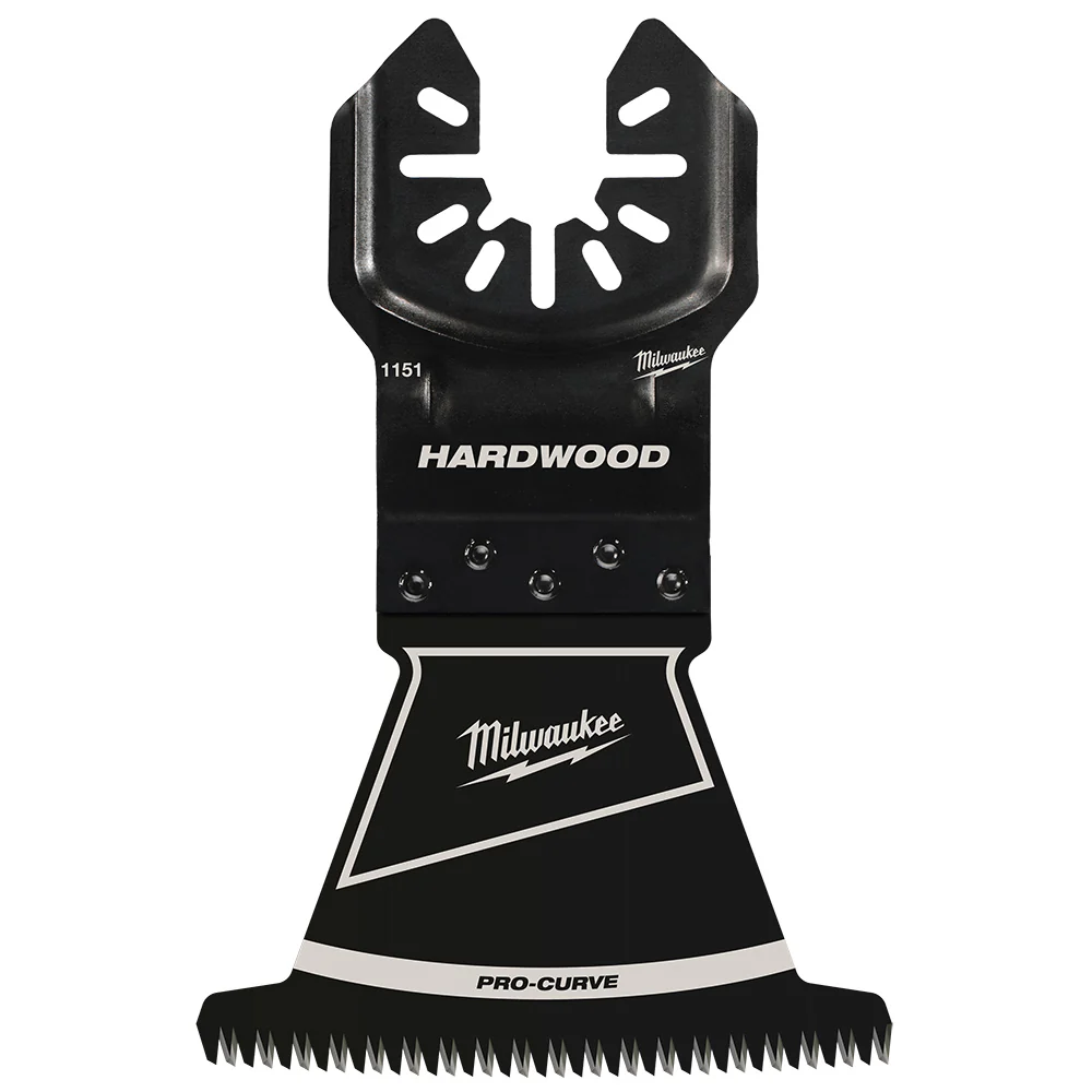 Milwaukee 2-1/2" OPEN-LOK HCS Japanese Tooth PRO-CURVE Hardwood Multi-Tool Blade 49-25-1151 - Image 21