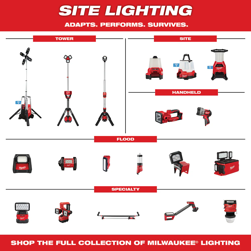Milwaukee M18 RADIUS Compact Site Light with ONE-KEY M18 2146-20 - Image 12