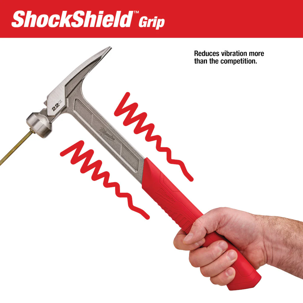 Milwaukee 22oz Smooth Face Hammer 48-22-9023 - Image 6