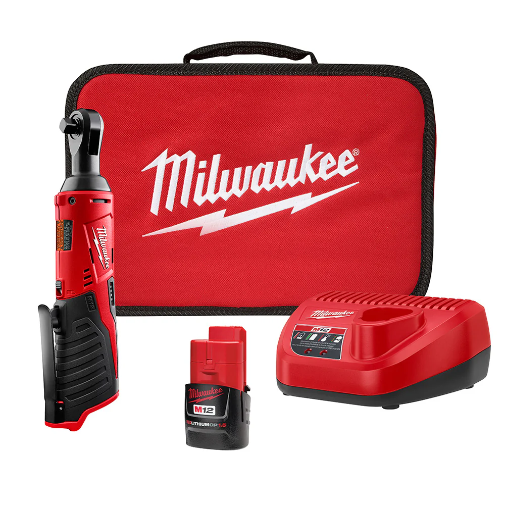 Milwaukee M12 3/8" Cordless Ratchet Kit M12 2457-21 - Image 13