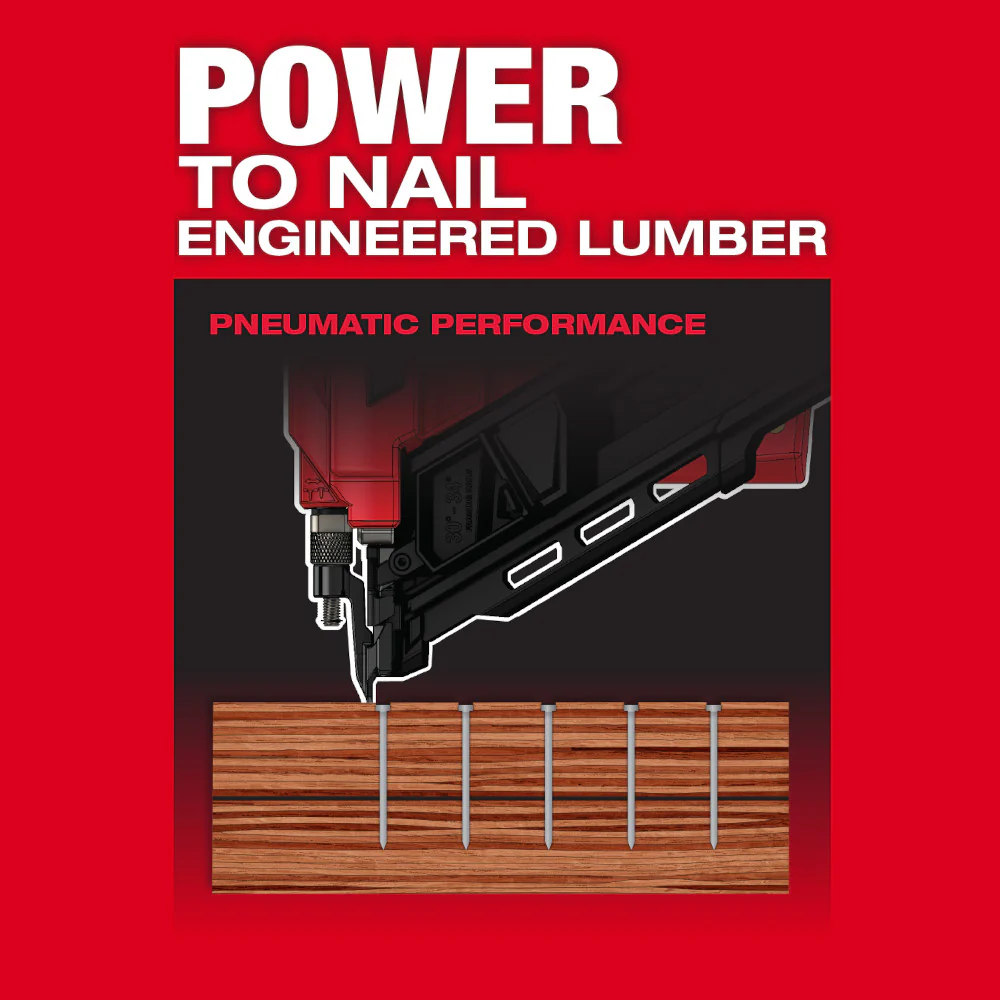 Milwaukee M18 FUEL 30 Degree Framing Nailer Kit M18 2745-21 - Image 6