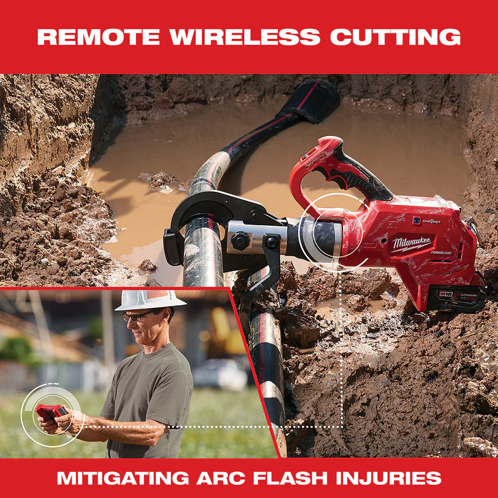 Milwaukee M18 FORCE LOGIC 3” Underground Cable Cutter with Wireless Remote 2776R-21 - Image 8
