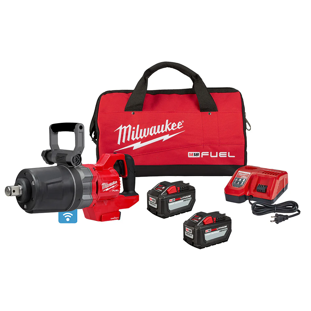 Milwaukee M18 FUEL 1" D-Handle High Torque Impact Wrench w/ ONE-KEY Kit 2868-22HD - Image 2
