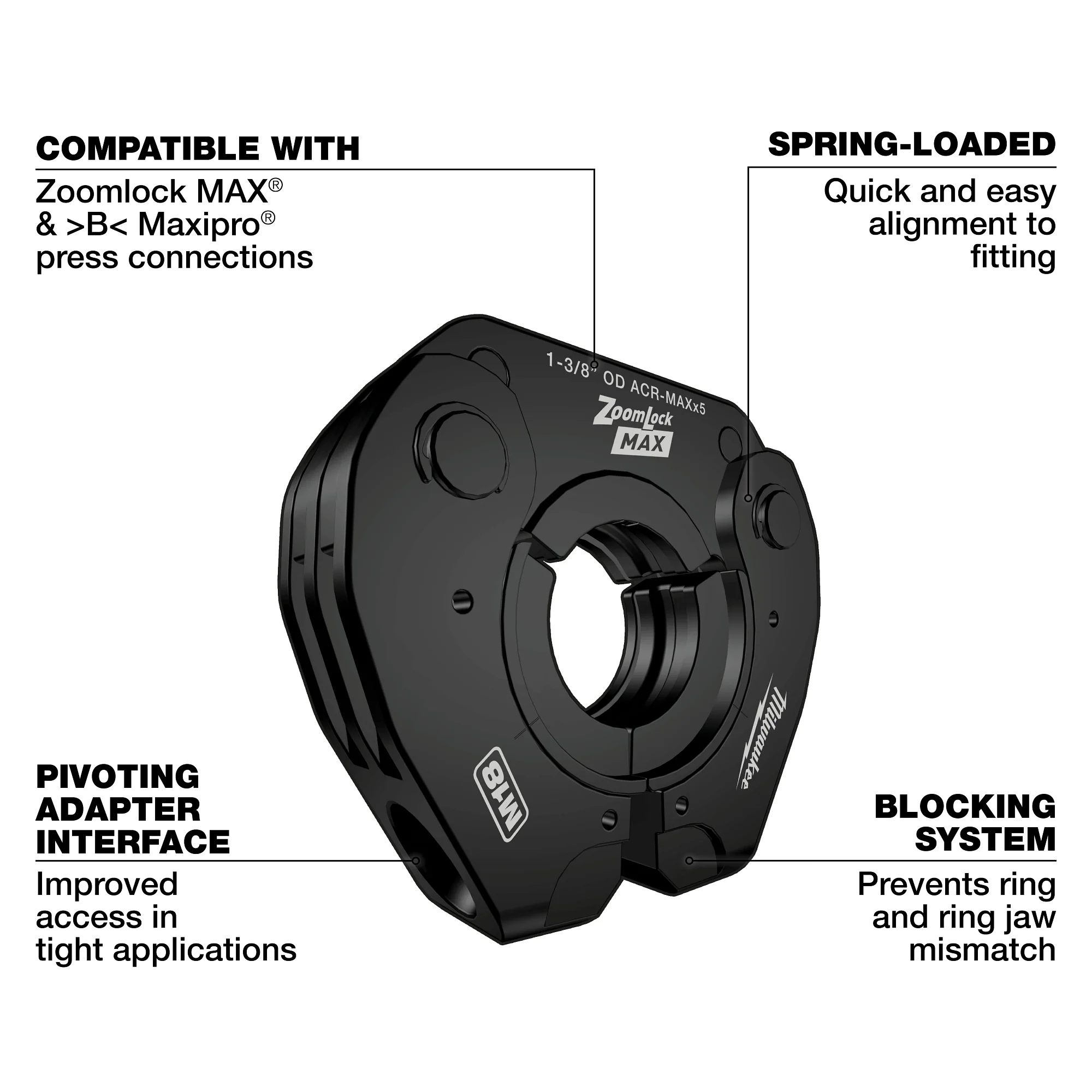 Milwaukee 3/4" MAX PRESS RING 49-16-2655ZX - Image 11