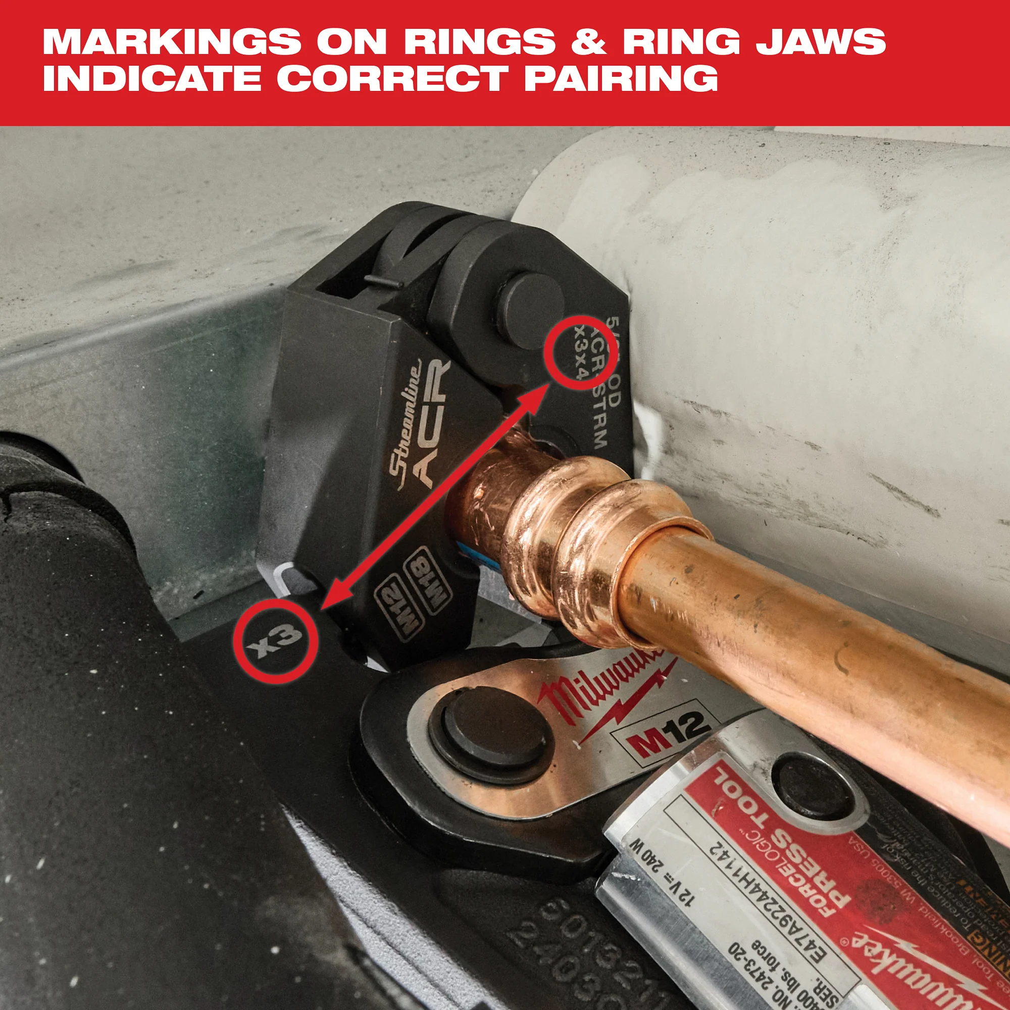 Milwaukee 3/4" STREAMLINE ACR RING 49-16-2655MX - Image 5
