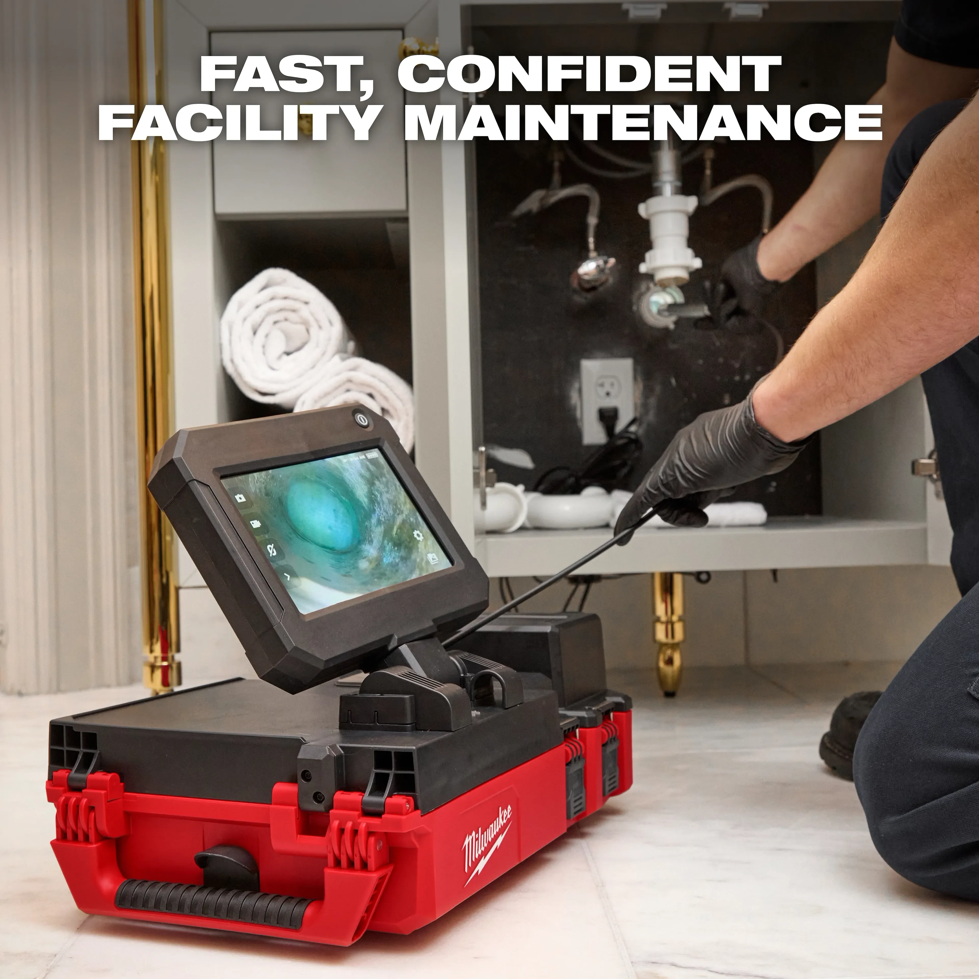 Milwaukee M12 75' Drain Camera w/ PACKOUT Compatibility 3154-20 - Image 14