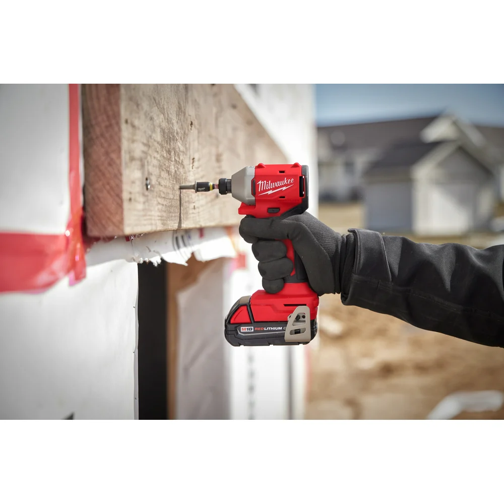 Milwaukee M18 Compact Brushless 1/4" Hex Impact Driver Kit 3650-22CT - Image 9