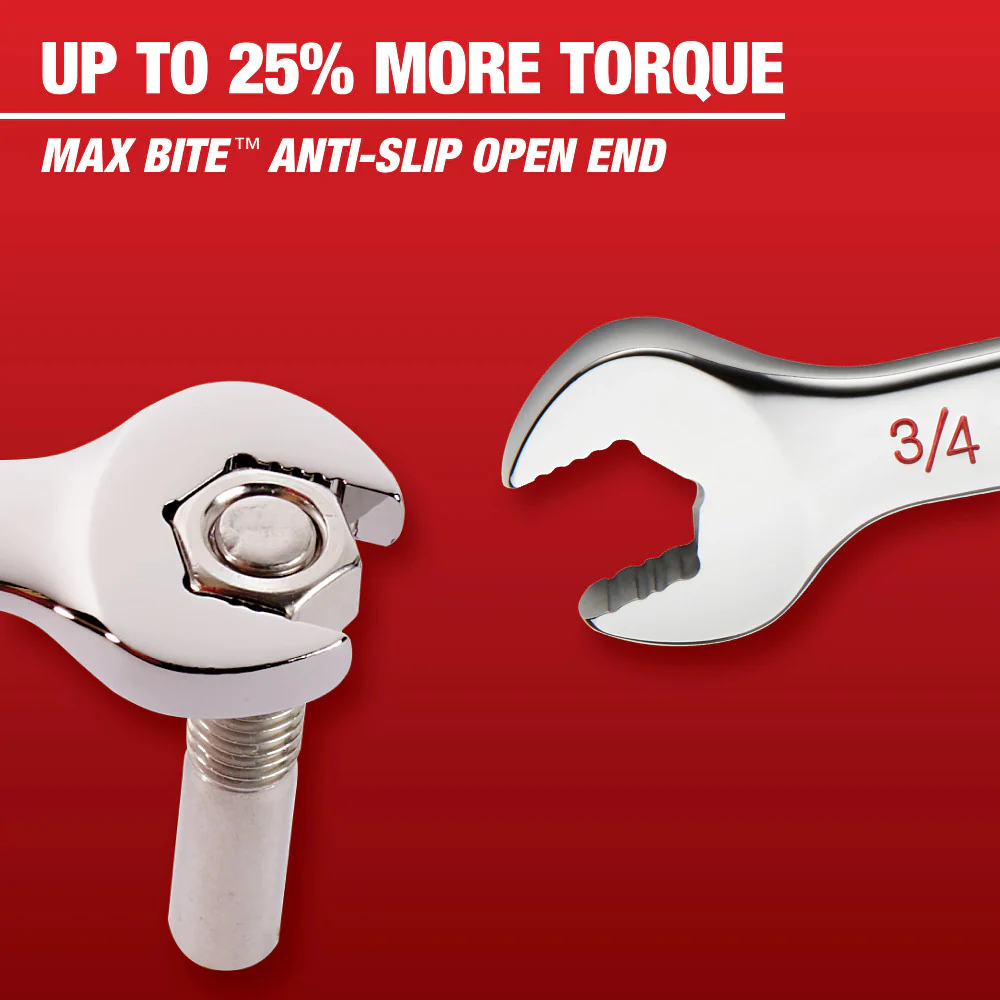 Milwaukee 1/4" SAE Flex Head Ratcheting Combination Wrench 45-96-9808 - Image 114