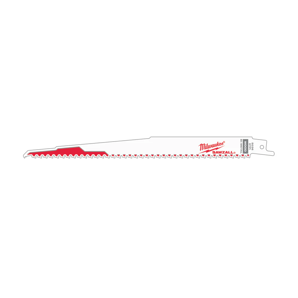 Milwaukee Wood Cutting SAWZALL Blade 48-00-5036 - Image 2