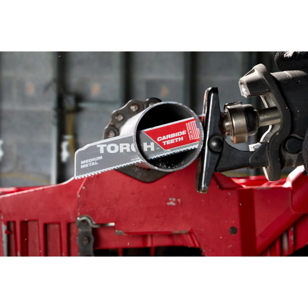 Milwaukee 9" TORCH with Carbide Teeth for Medium Metal 10TPI Sawzall Blade 48-00-5553 - Image 10
