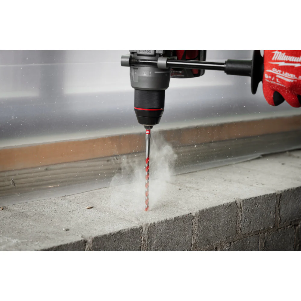 Milwaukee SHOCKWAVE Impact Duty Carbide Hammer Drill Bit 5/32" x 4" x 6" 48-20-9106 - Image 8