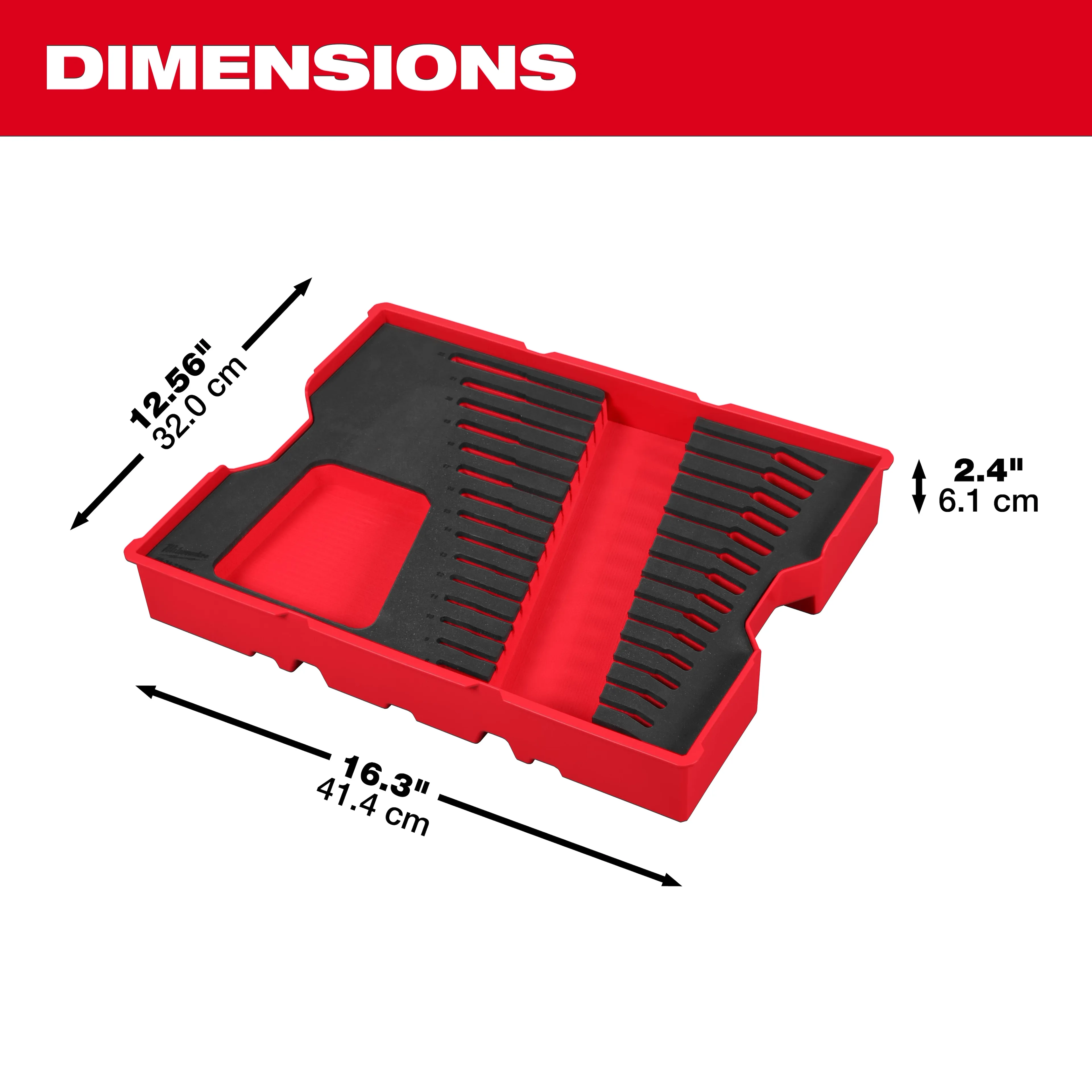 Milwaukee 15pc Metric Combination Wrench Set with PACKOUT Tray 48-22-0154 - Image 16