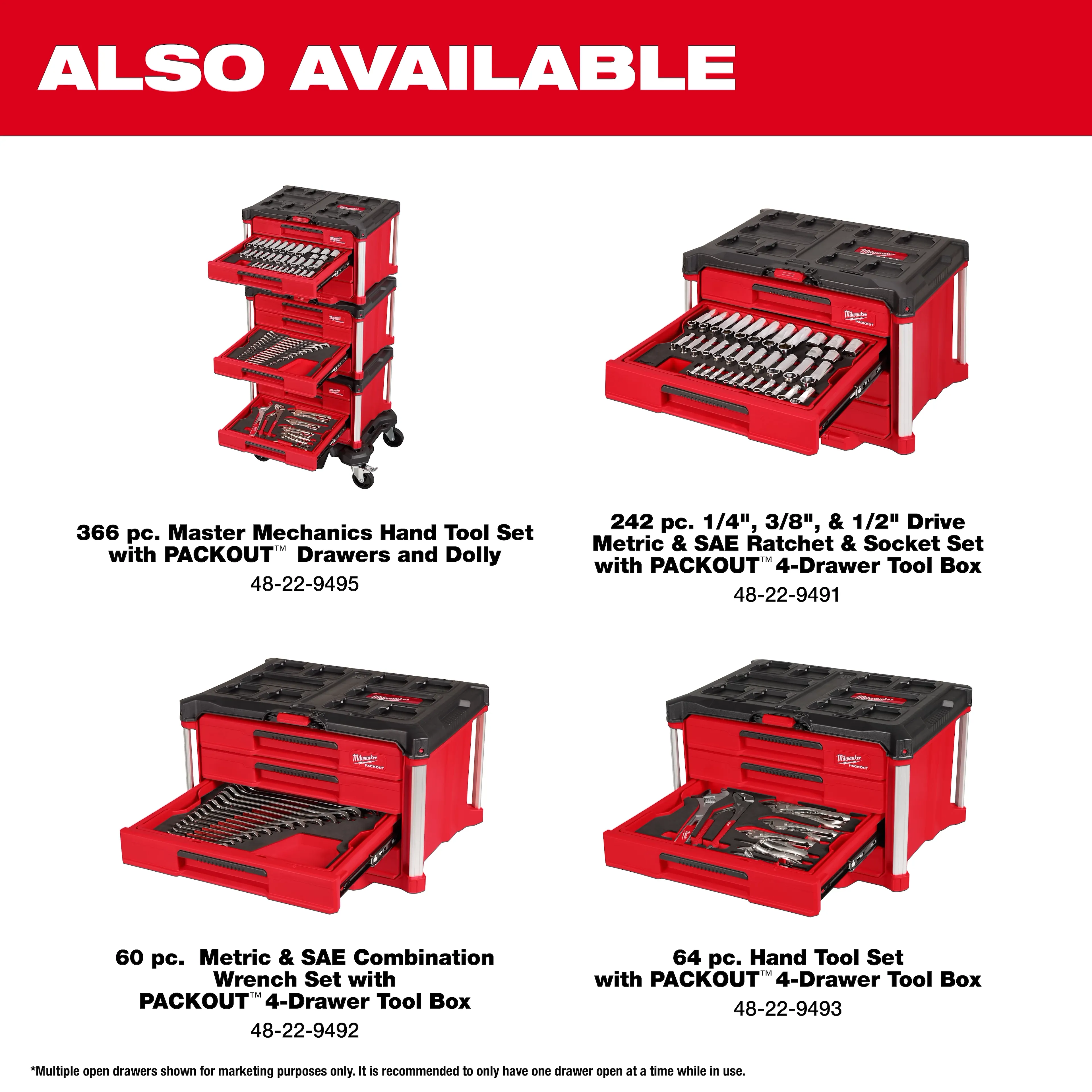 Milwaukee 15pc SAE Ratcheting Combination Wrench Set 48-22-0157 - Image 19