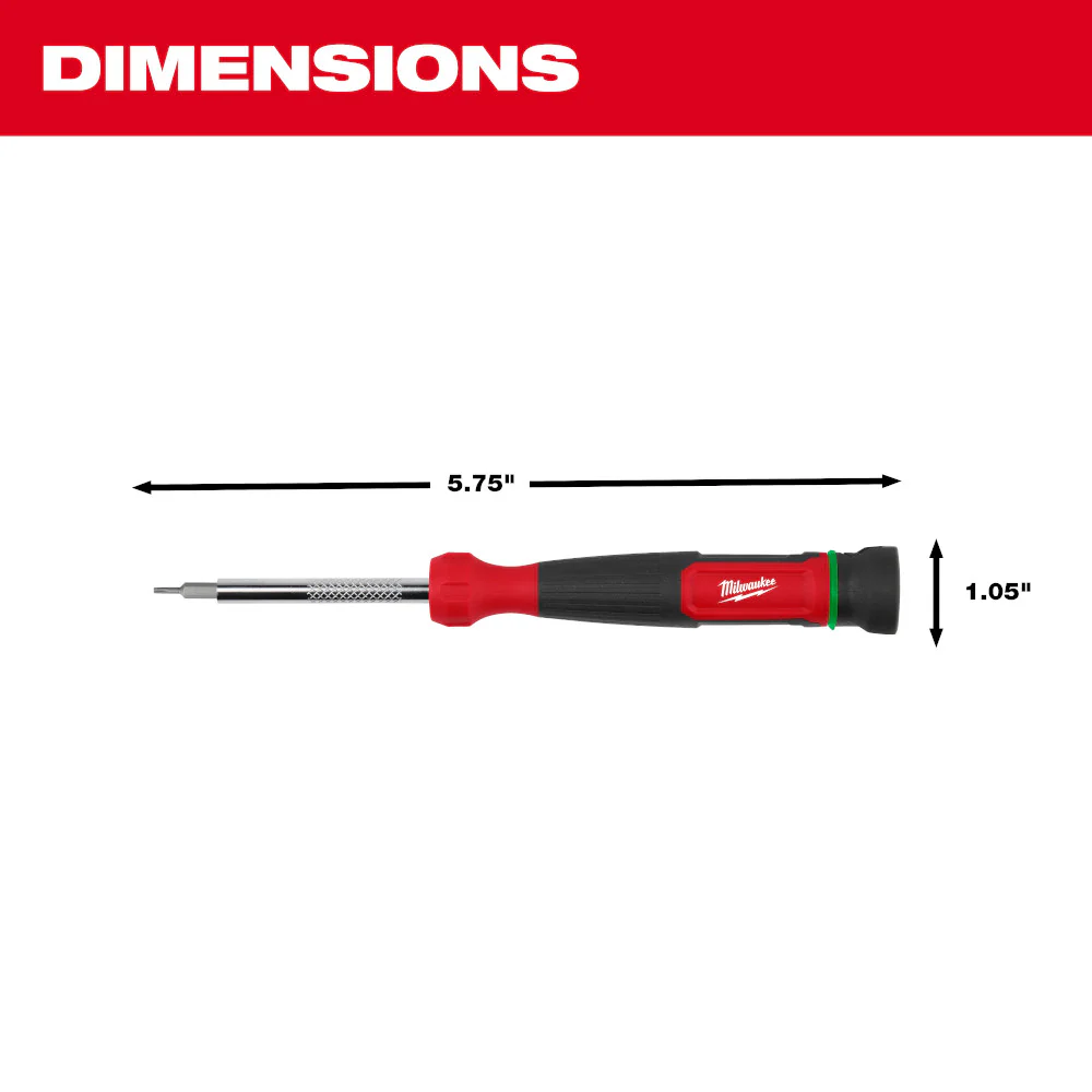 Milwaukee 4-in-1 TORX Security Precision Multi-Bit Screwdriver 48-22-2931 - Image 4