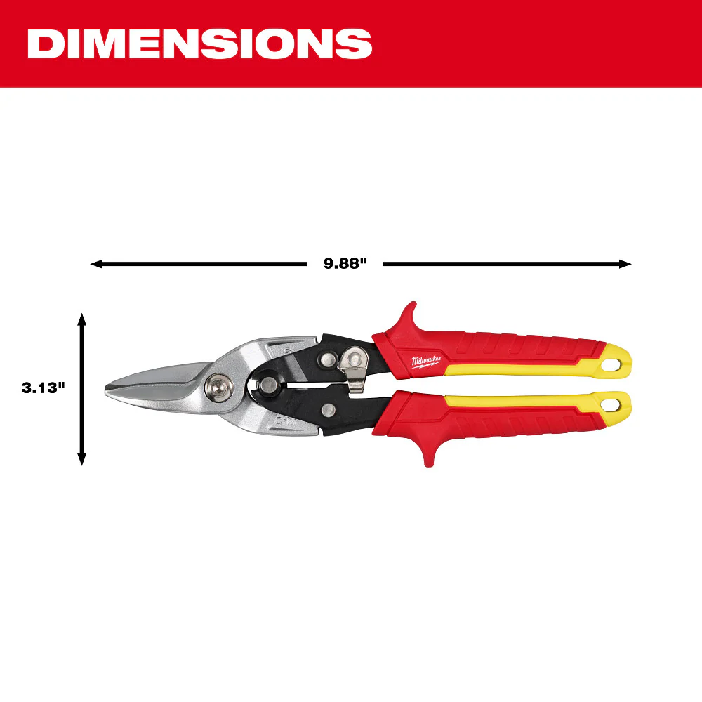 Milwaukee Straight Cutting Aviation Snips Hand Tools 48-22-4560 - Image 5