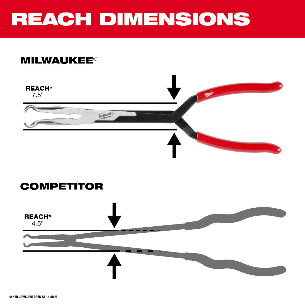Milwaukee 13” Long Reach Hose Grip Pliers – 5/16” 48-22-6560 - Image 4