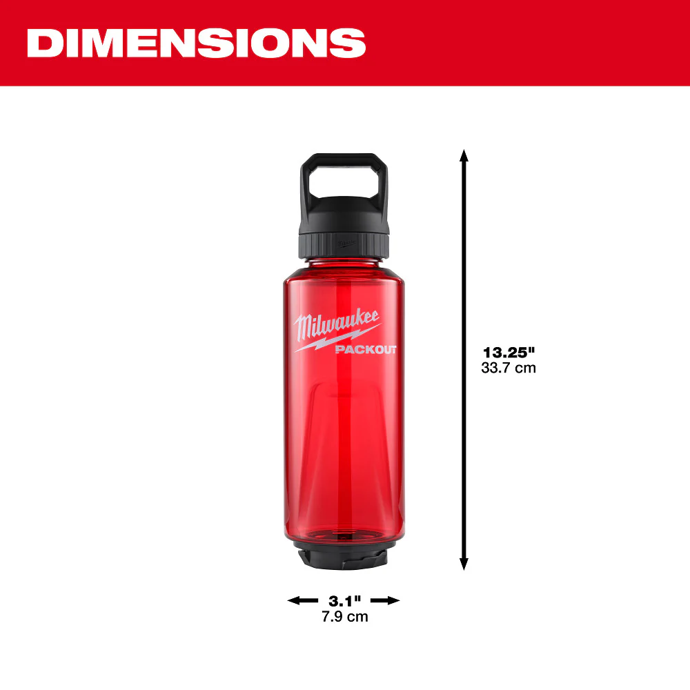Milwaukee 36oz PACKOUT Bottle with Chug Lid PACKOUT 48-22-8373B - Image 16
